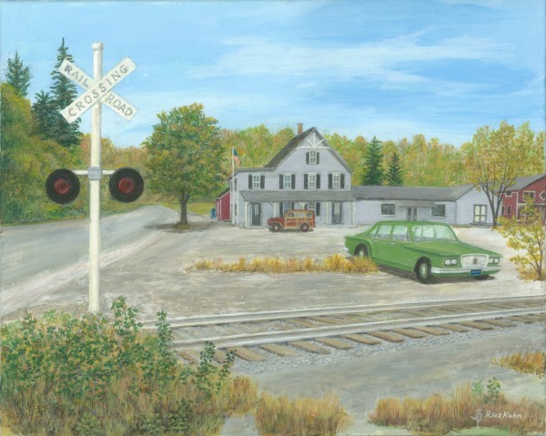 Hawleyville Scene - Newtown Scenes 16X20 by Rick Kuhn